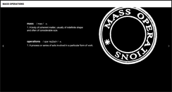 Desktop Screenshot of massoperations.com